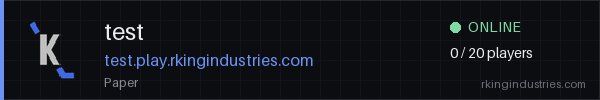test status banner